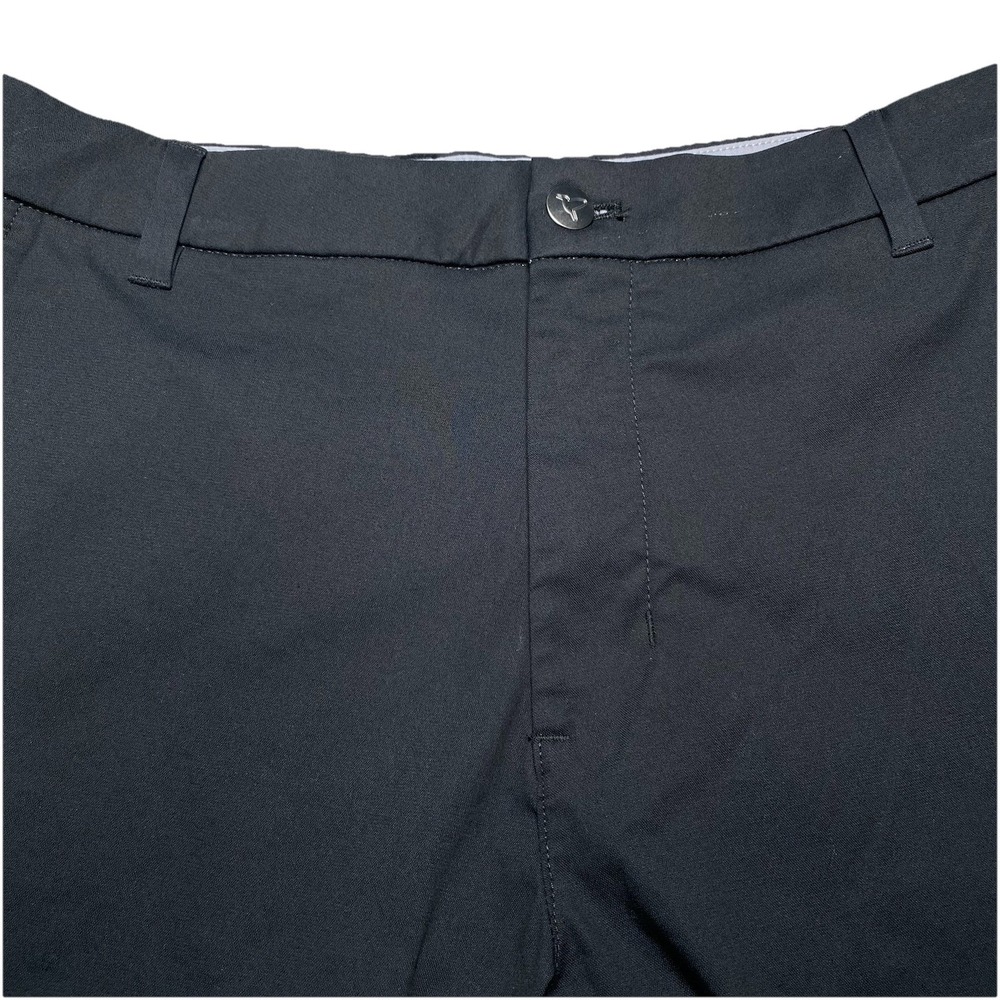 Birddogs Pants 32x32 (32x30.5) Unlined Flat Front Performance Chinos Black